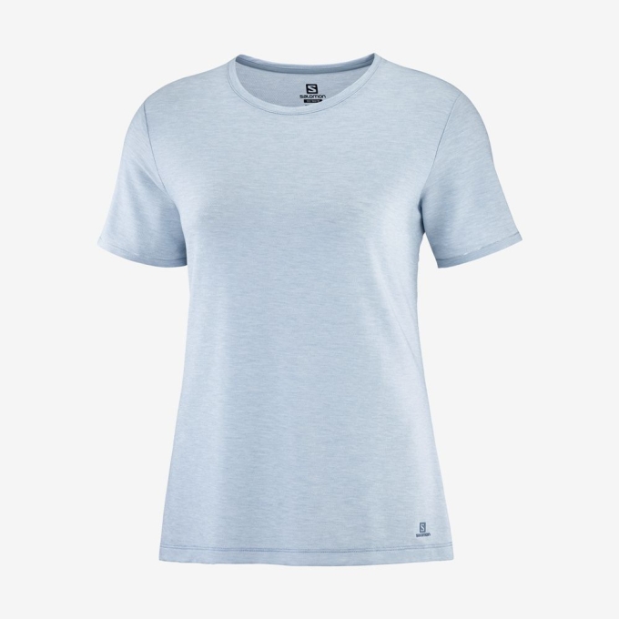 Ashley Blue Salomon ESSENTIAL TENCEL Women's T Shirts | AE-510DACM