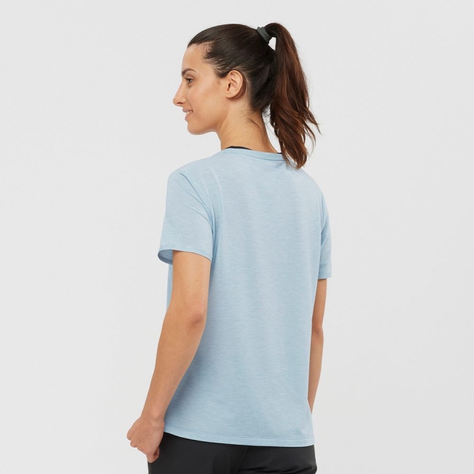 Ashley Blue Salomon ESSENTIAL TENCEL Women's T Shirts | AE-510DACM