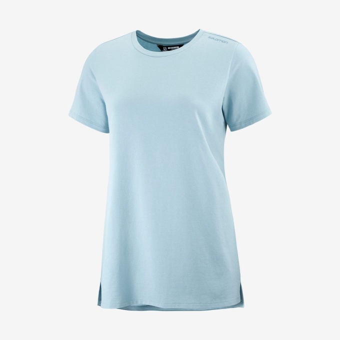 Ashley Blue Salomon OUTLIFE LAYERING W Short Sleeve Women's T Shirts | AE-478EMZQ