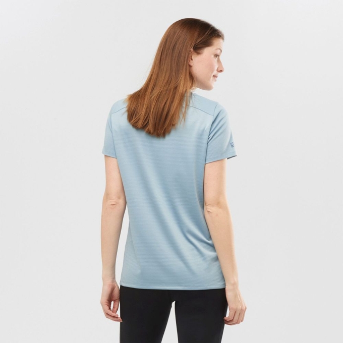 Ashley Blue Salomon OUTLIFE LAYERING W Short Sleeve Women's T Shirts | AE-478EMZQ