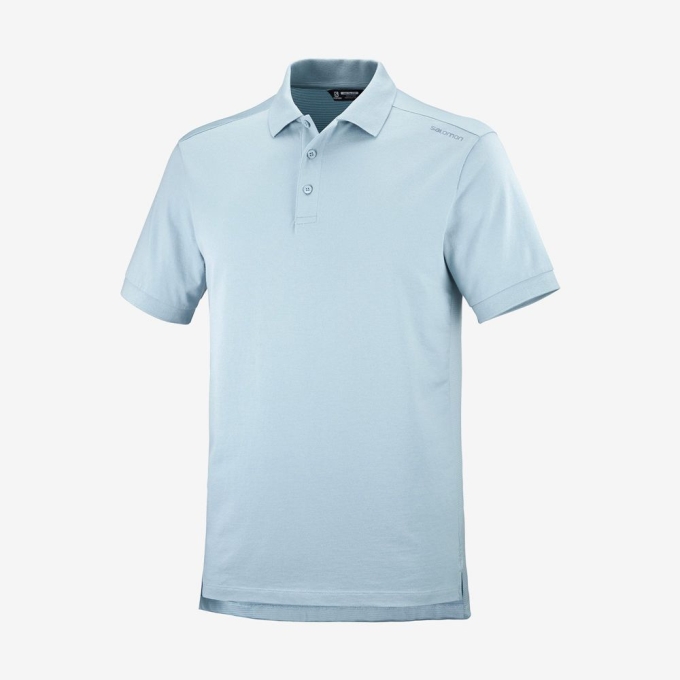 Ashley Blue Salomon OUTLIFE TECH POLO M Short Sleeve Men's T Shirts | AE-085OZUS