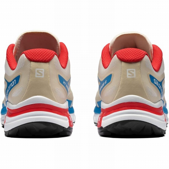 Beige / Red Salomon XT-WINGS 2 Men's Trail Running Shoes | AE-075ITFP