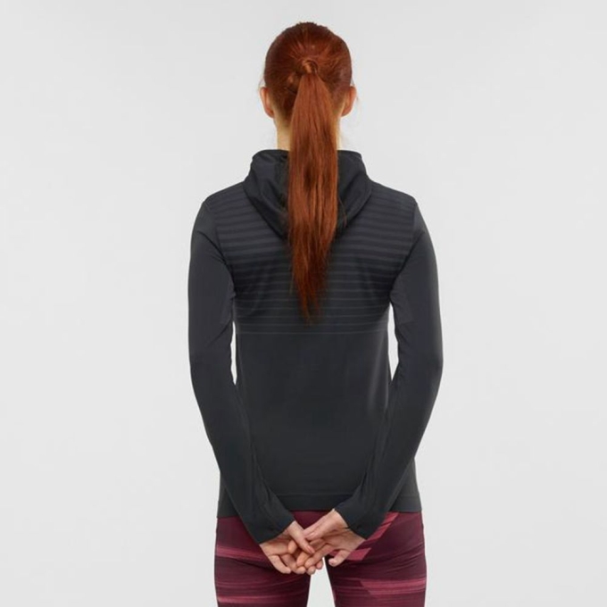 Beige Salomon ESSENTIAL SEAMLESS HOODIE Women's Midlayers | AE-354MDEI