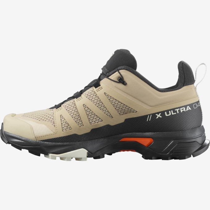 Beige Salomon X ULTRA 4 Men's Hiking Shoes | AE-901HFKD