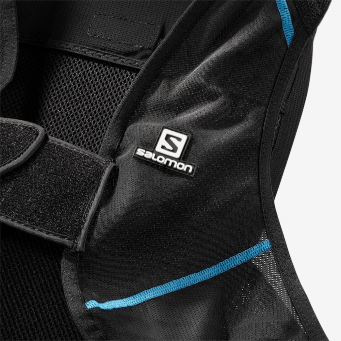 Black / Blue Salomon FLEXCELL BACK PROTECTION Men's Packs | AE-894UFAW