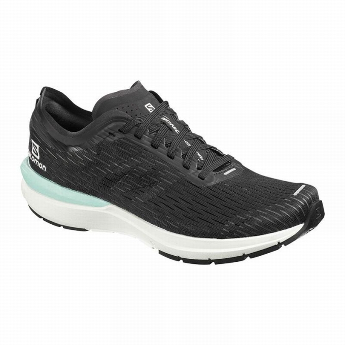 Black / Blue Salomon SONIC 3 ACCELERATE W Women\'s Running Shoes | AE-567YZER