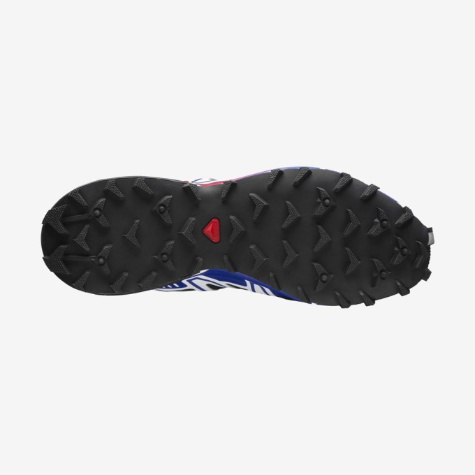 Black / Blue Salomon SPEEDCROSS 3 Men's Sneakers | AE-780YUTE