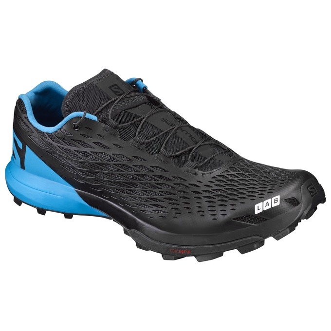 Black / Blue Salomon S/LAB XA AMPHIB Women\'s Trail Running Shoes | AE-193QOUJ