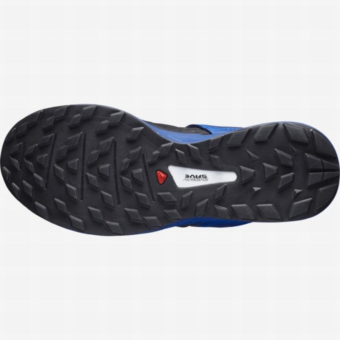 Black / Blue Salomon ULTRA /PRO Men's Trail Running Shoes | AE-735GJOR