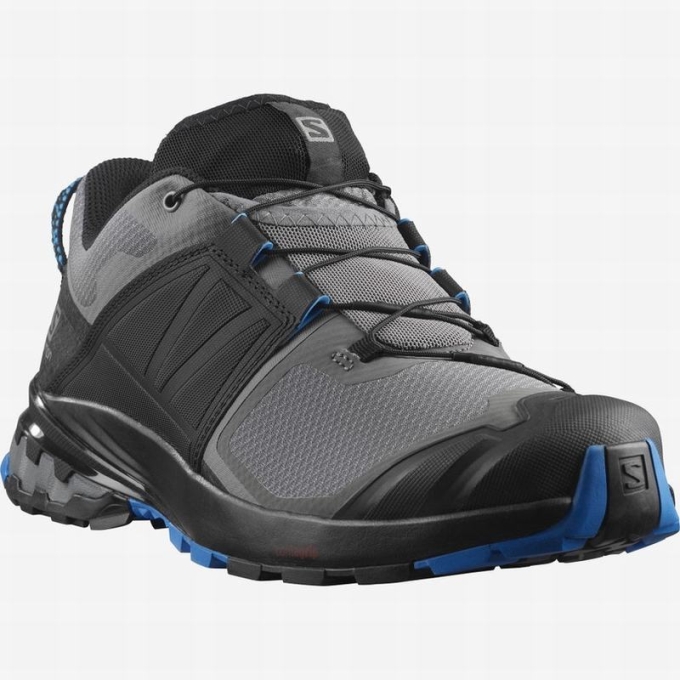 Black / Blue Salomon XA WILD Men's Trail Running Shoes | AE-123UZJF