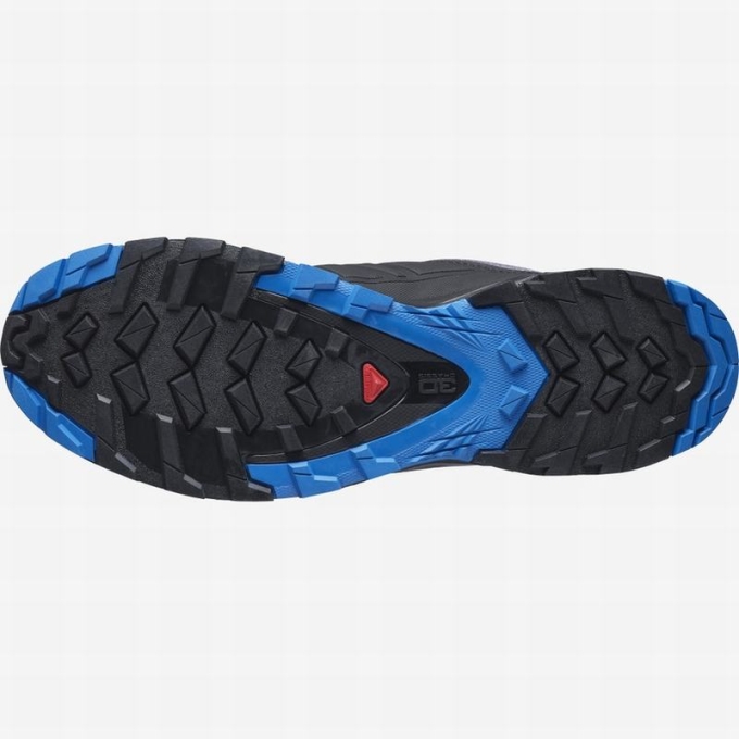 Black / Blue Salomon XA WILD Men's Trail Running Shoes | AE-123UZJF