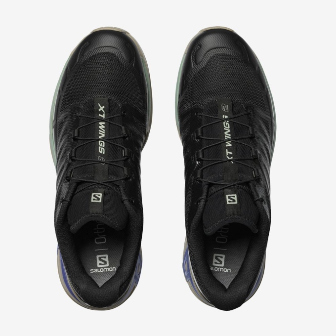 Black / Gray Salomon XT-WINGS 2 Men's Sneakers | AE-265GWJU