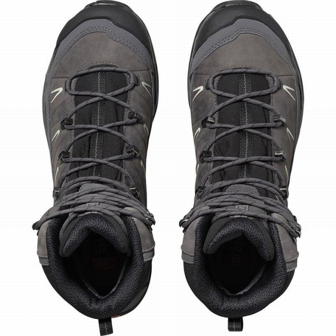 Black / Grey Salomon X ULTRA TREK GORE-TEX Women's Hiking Boots | AE-640QWNF