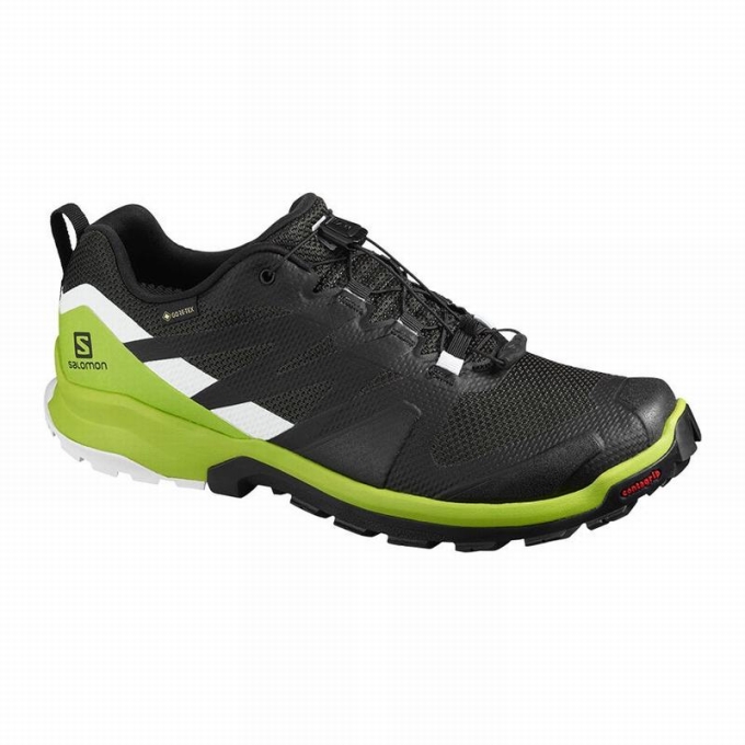 Black / Light Green Salomon XA ROGG GTX Men\'s Hiking Shoes | AE-981RODF