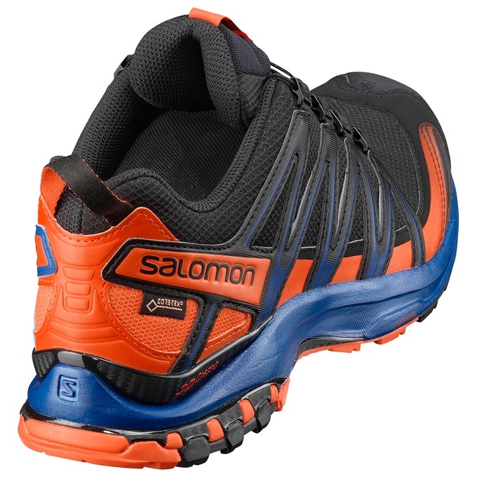 Black / Orange / Blue Salomon XA PRO 3D GTX LTD Men's Trail Running Shoes | AE-315YFSZ