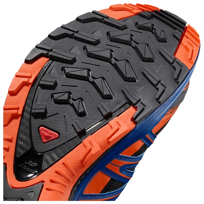 Black / Orange / Blue Salomon XA PRO 3D GTX LTD Men's Trail Running Shoes | AE-315YFSZ