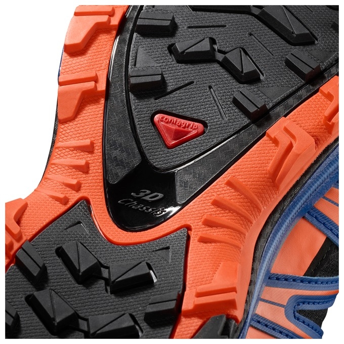 Black / Orange / Blue Salomon XA PRO 3D GTX LTD Men's Trail Running Shoes | AE-315YFSZ