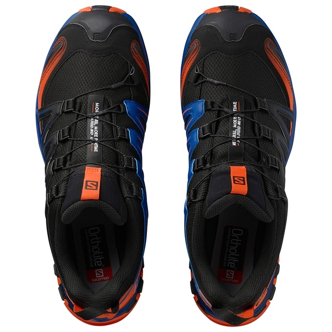 Black / Orange / Blue Salomon XA PRO 3D GTX LTD Men's Trail Running Shoes | AE-315YFSZ