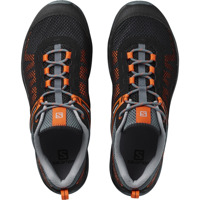 Black Orange Salomon X ULTRA MEHARI Men's Running Shoes | AE-305NMCR