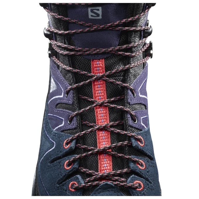 Black / Purple Salomon X ALP MID LTR GTX W Women's Hiking Boots | AE-852PZGB