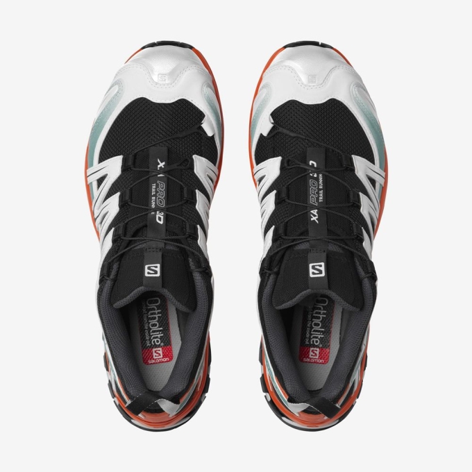 Black / Red Orange Salomon XA PRO 3D Men's Sneakers | AE-184OBFG