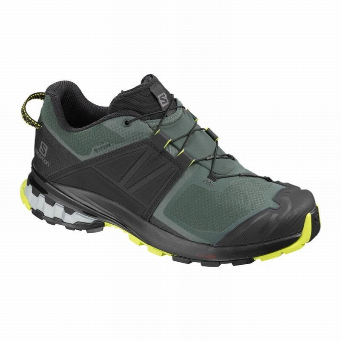 Black / Rose Salomon XA WILD GORE-TEX Men\'s Trail Running Shoes | AE-293SQUA