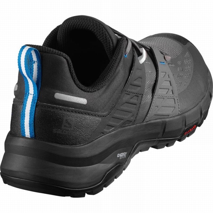 Black / Royal Salomon ODYSSEY Men's Hiking Shoes | AE-309KAEY