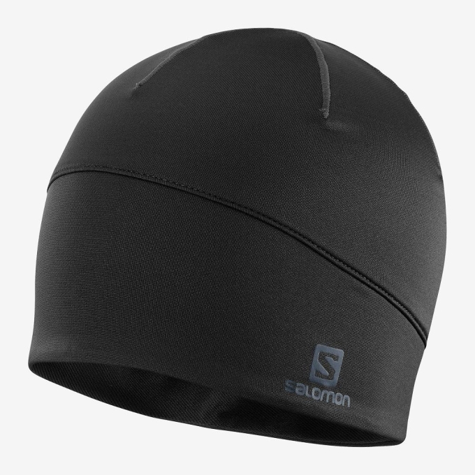 Black Salomon ACTIVE Men's Headwear | AE-578NDEG