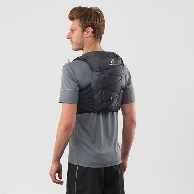 Black Salomon ACTIVE SKIN 8 SET HYDRATION PACK Men's Packs | AE-879YVZK