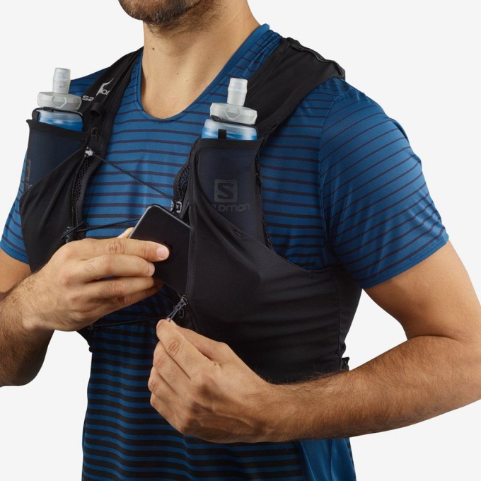 Black Salomon ADV SKIN 5 SET HYDRATION PACK Men's Packs | AE-562NSAG