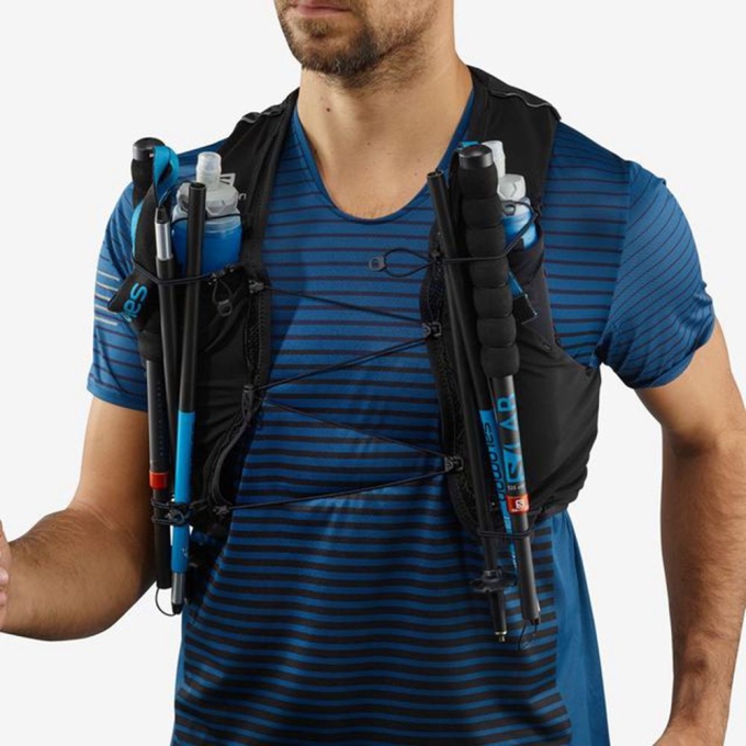 Black Salomon ADV SKIN 5 SET HYDRATION PACK Men's Packs | AE-562NSAG