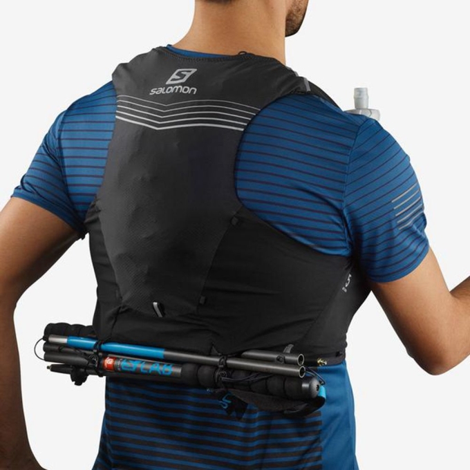 Black Salomon ADV SKIN 5 SET HYDRATION PACK Men's Packs | AE-562NSAG