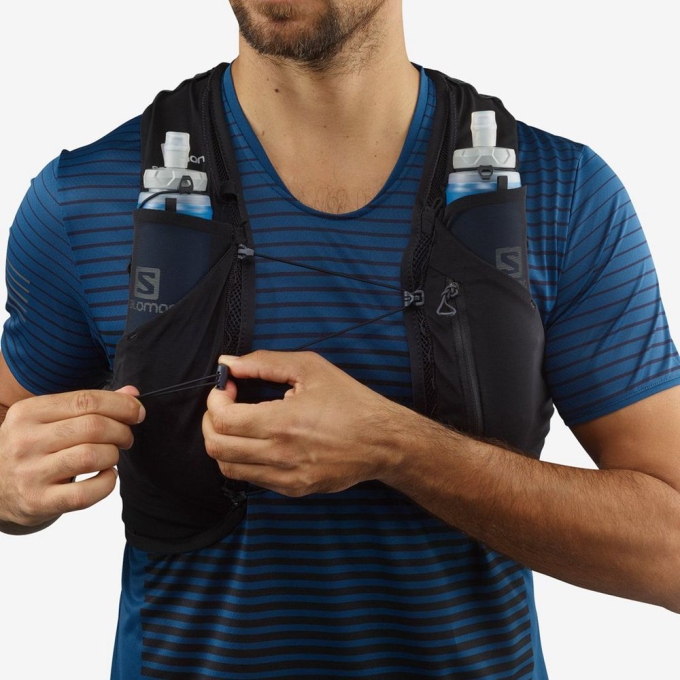 Black Salomon ADV SKIN 5 SET HYDRATION PACK Men's Packs | AE-562NSAG