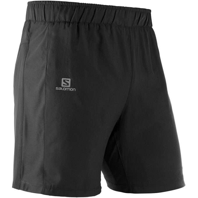 Black Salomon AGILE 2 IN 1 M Men\'s Shorts | AE-709ZAKY