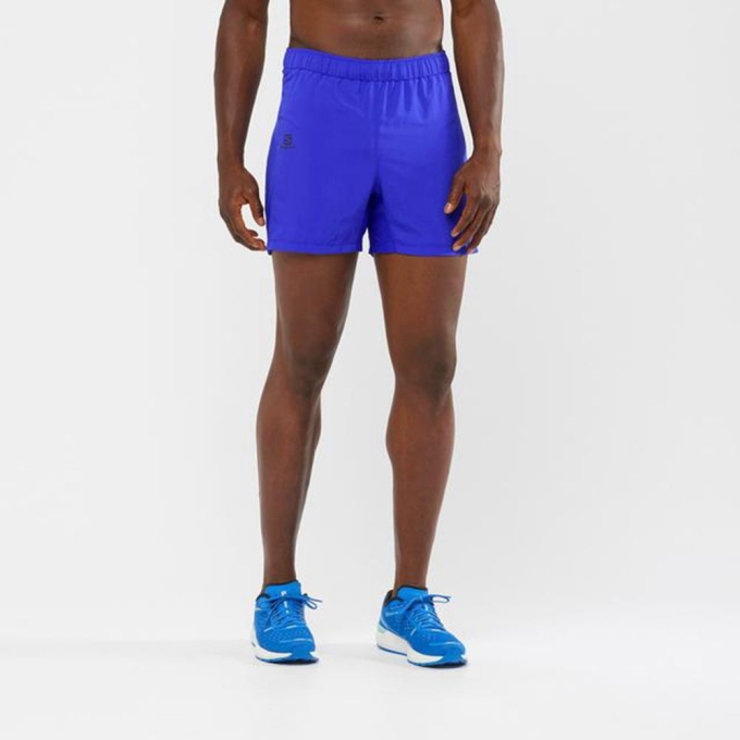 Black Salomon AGILE 5 RUNNING Men's Shorts | AE-927BQZI