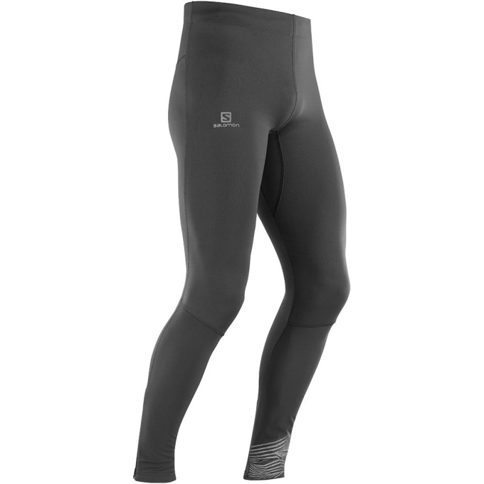 Black Salomon AGILE LONG M Men\'s Tights | AE-912AWGQ