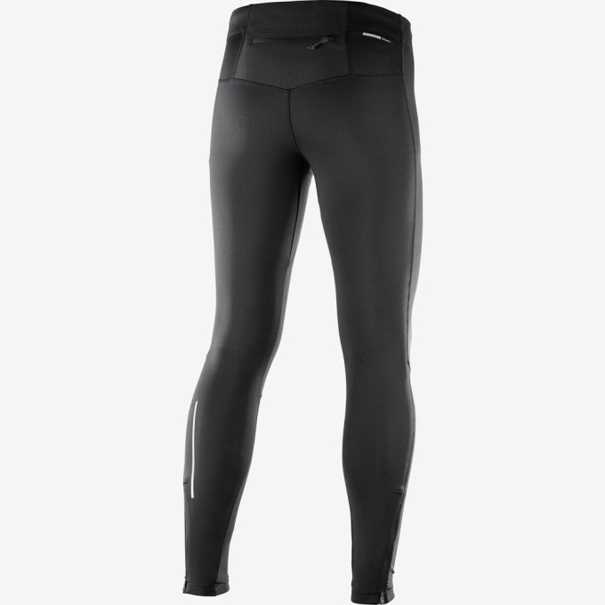 Black Salomon AGILE LONG Men's Tights | AE-984PYBD