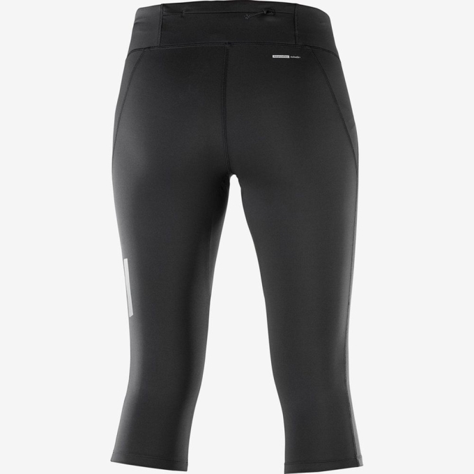 Black Salomon AGILE MID Women's Tights | AE-601UZYO