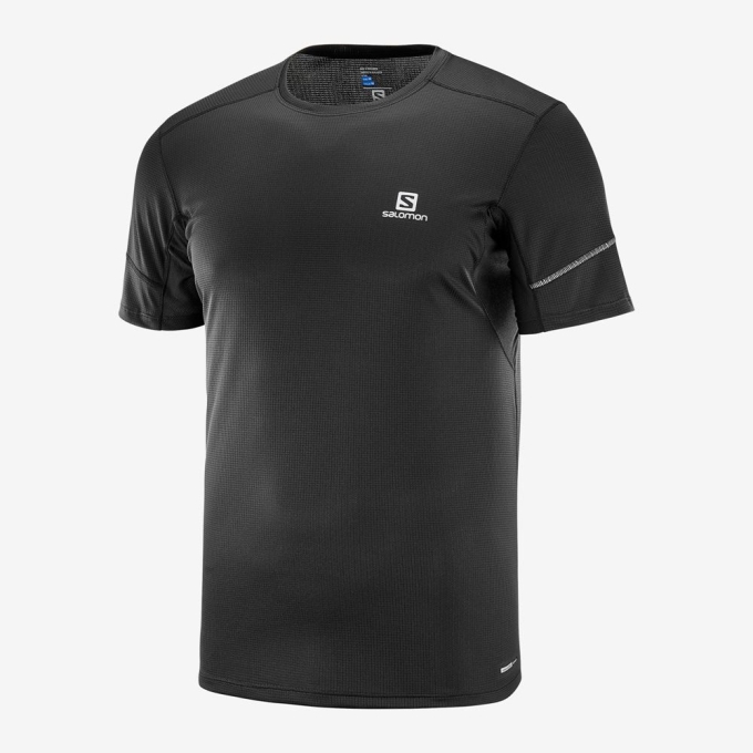 Black Salomon AGILE Men's Tops | AE-392EXSB