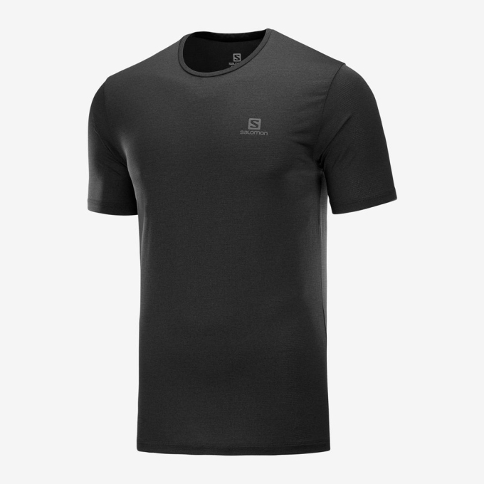 Black Salomon AGILE TRAINING Men's Tops | AE-580TAUG