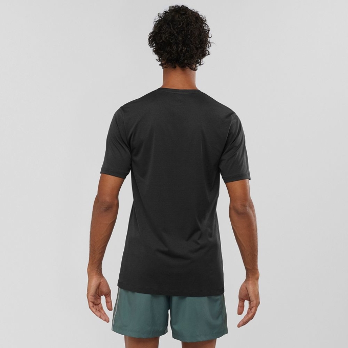 Black Salomon AGILE TRAINING Men's Tops | AE-580TAUG