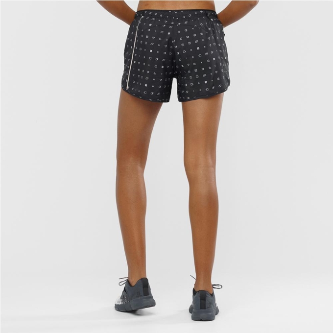 Black Salomon AGILE W Women's Shorts | AE-731KILQ