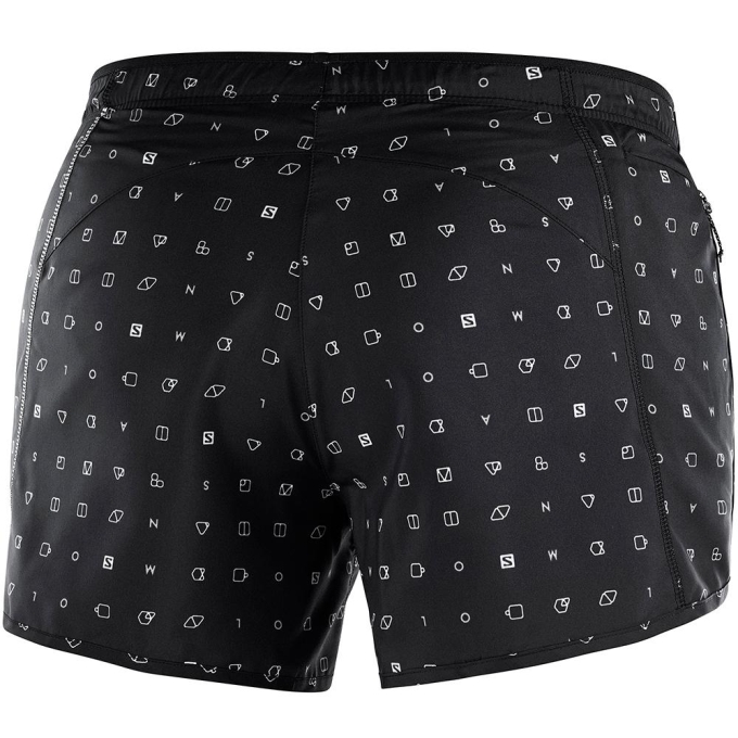 Black Salomon AGILE W Women's Shorts | AE-731KILQ