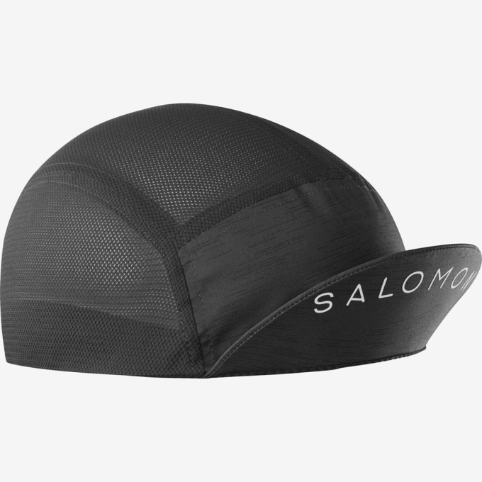 Black Salomon AIR LOGO Women's Caps | AE-023EISO