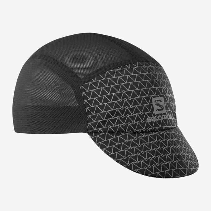 Black Salomon AIR LOGO Women's Caps | AE-023EISO