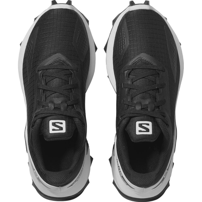 Black Salomon ALPHACROSS BLAST J Kids' Road Running Shoes | AE-489YSDC