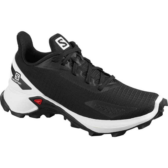 Black Salomon ALPHACROSS BLAST J Kids' Road Running Shoes | AE-489YSDC