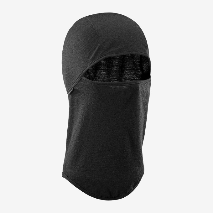 Black Salomon BALACLAVA Men's Headwear | AE-401OGER