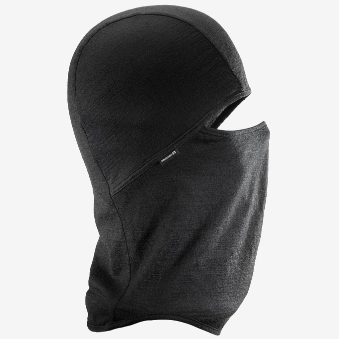 Black Salomon BALACLAVA Men's Headwear | AE-401OGER