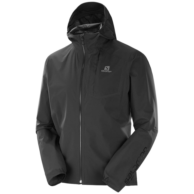 Black Salomon BONATTI PRO WP JKT M Men\'s Jackets | AE-936UWAX